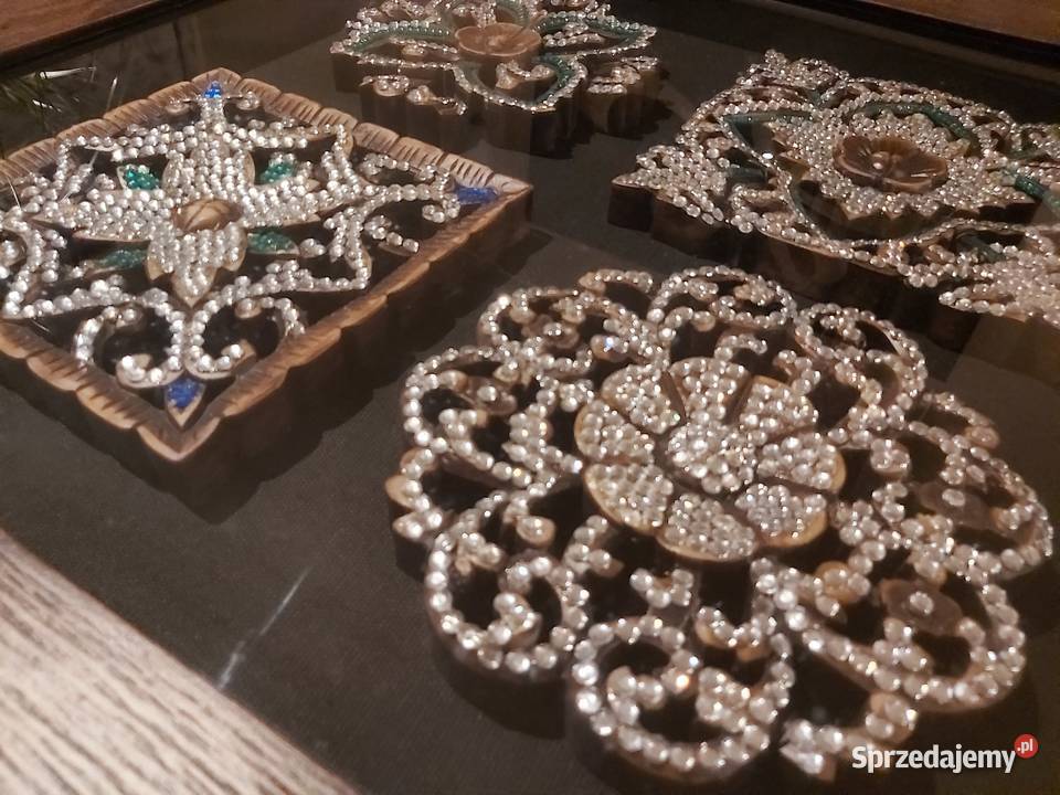 Luksusowy Obraz płaskorzeźba w stylu glamour