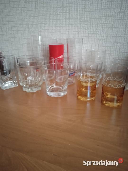 Stare szklanki literatki PRL 5 Kraków sprzedam