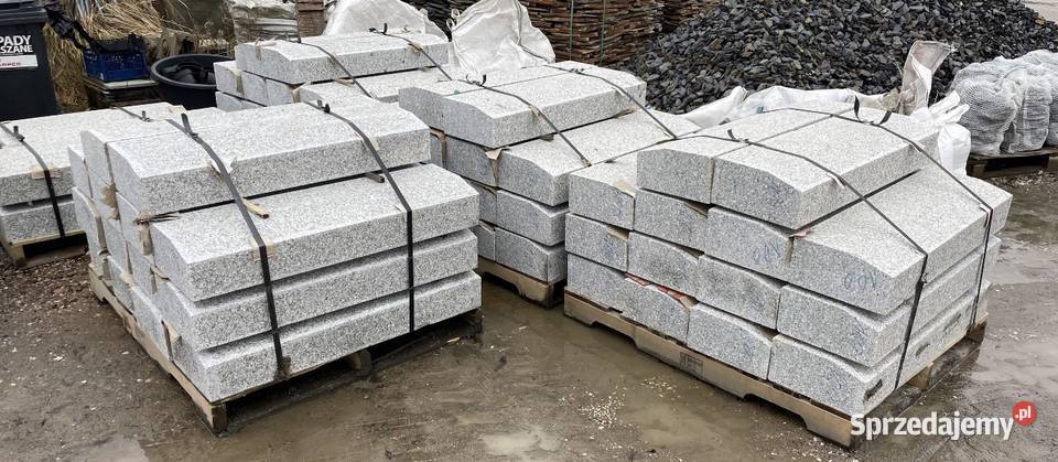 KRAWĘŻNIK DROGOWY GRANITOWY 15x30 Płomieniowany mazowieckie Warszawa