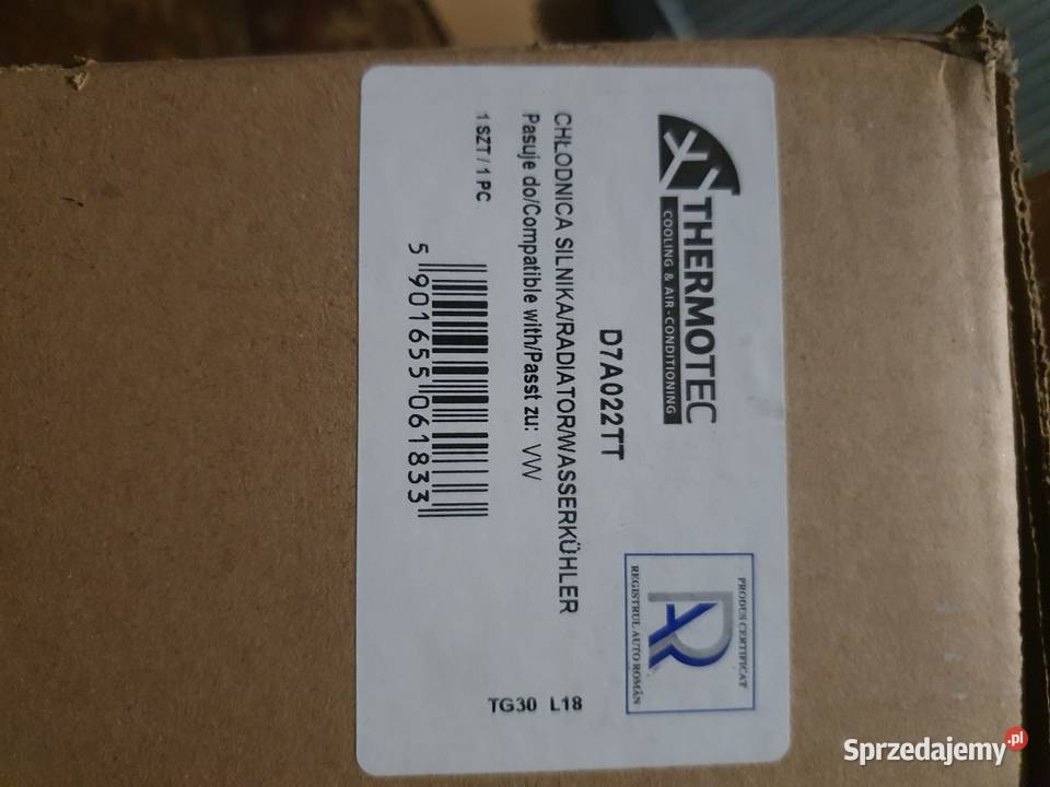 D7A022TT Chłodnica układ chłodzenia silnika Nowe Miasteczko