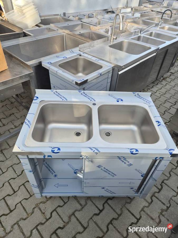 Zlew Gastronomiczny 2 Komorowy Drzwi Suwane Ostrów Wielkopolski