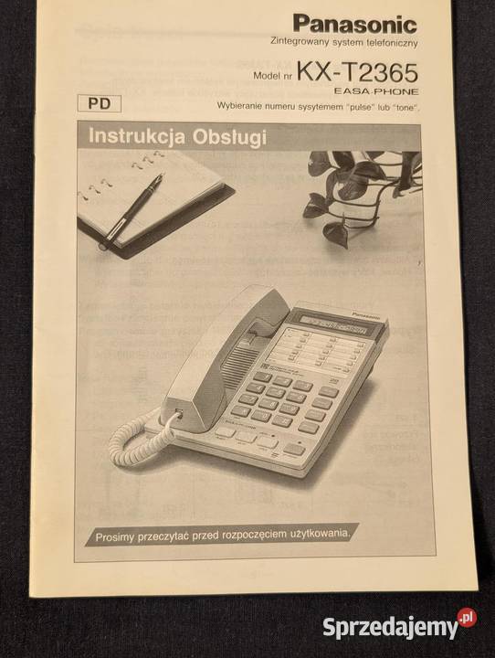 Telefon Panasonic KX T2365 JAPAN 1994 Instrukcja Piła