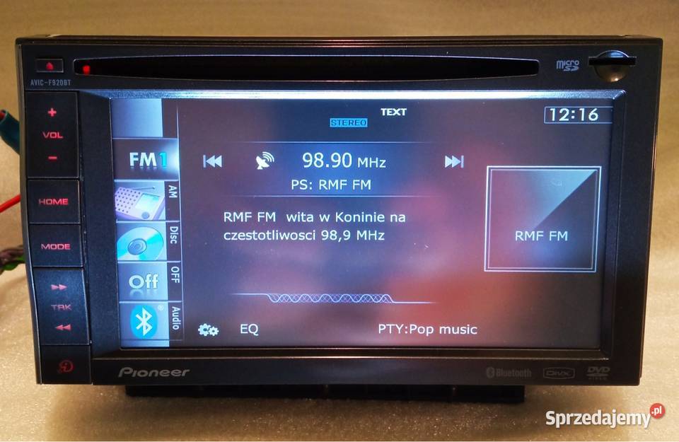 STACJA MULTIMEDIALNA PIONEER AVIC F920BT zdejmowany panel wielkopolskie