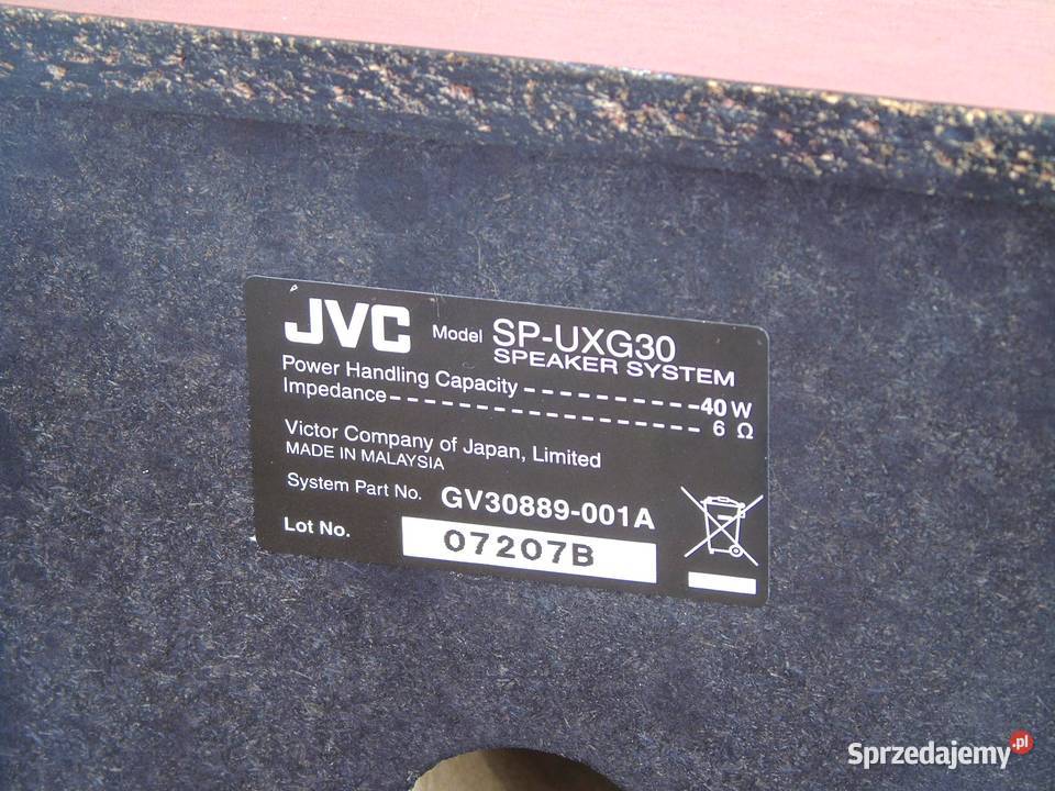 Kolumny JVC 2 x 40 wat sprawne WYSYŁKA Jasło