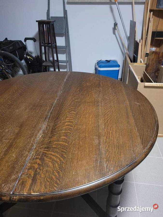 Stół okrągły drewniany vintage Stoły Osielsko