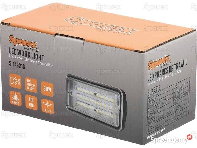 Lampa robocza LED 3500 Lumeny John Deere 600 800 podlaskie Dobrzyniewo Duże