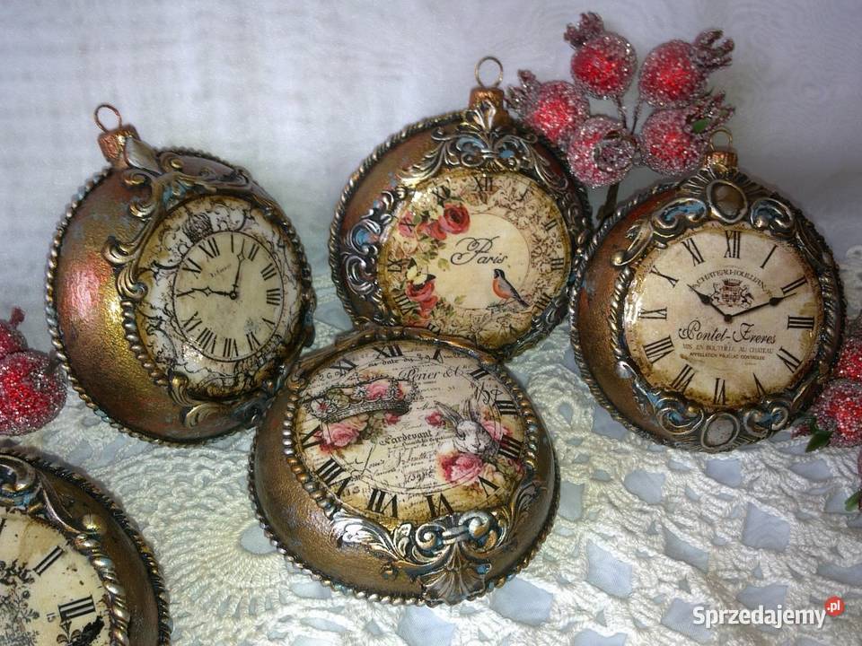 BombkiDecoupage RękodziełoGwiazdka Vintage Stalowa Wola