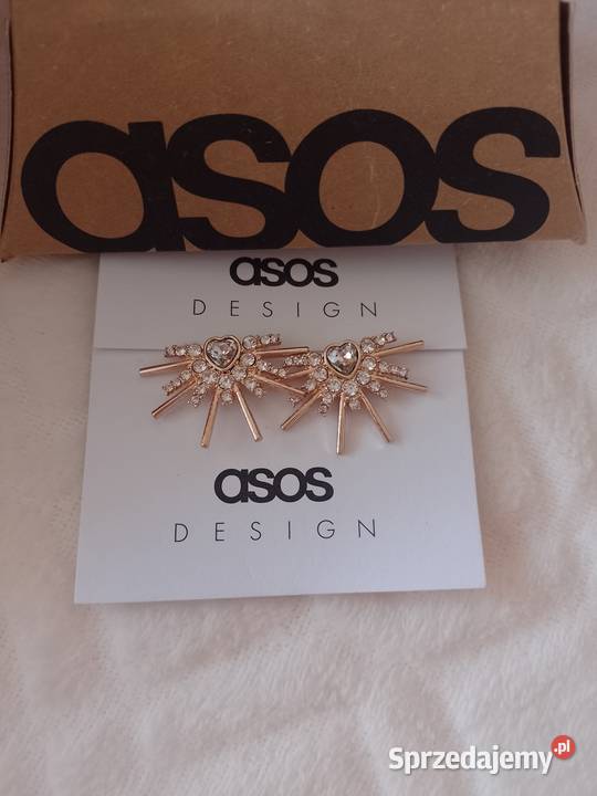 ASOS Bogato zdobione kolczyki z Londynu serca Dla kobiet Kraków