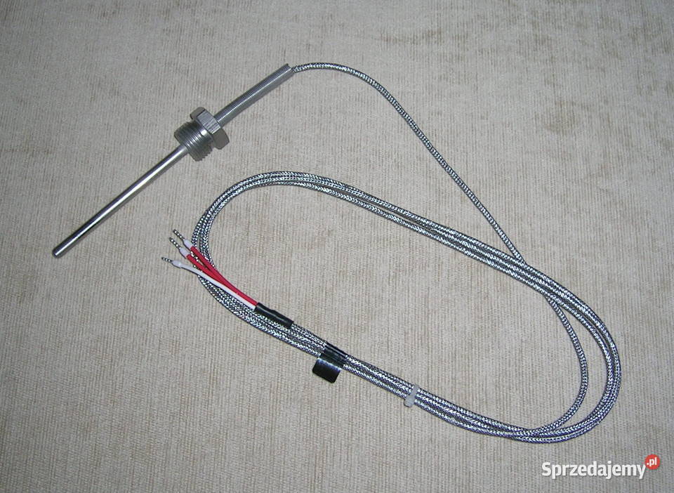 Czujnik temperatury PT100 2m 50400stC z gwintem Wyszków sprzedam