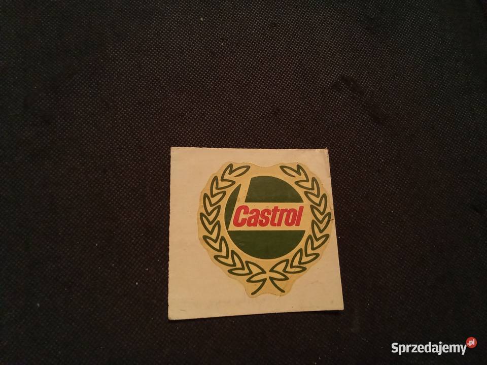 Stara oryginalna naklejka castrol Vintage czasy Warszawa