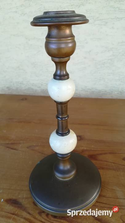 Świeczniki świecznik stylowy stary alabaster Garwolin