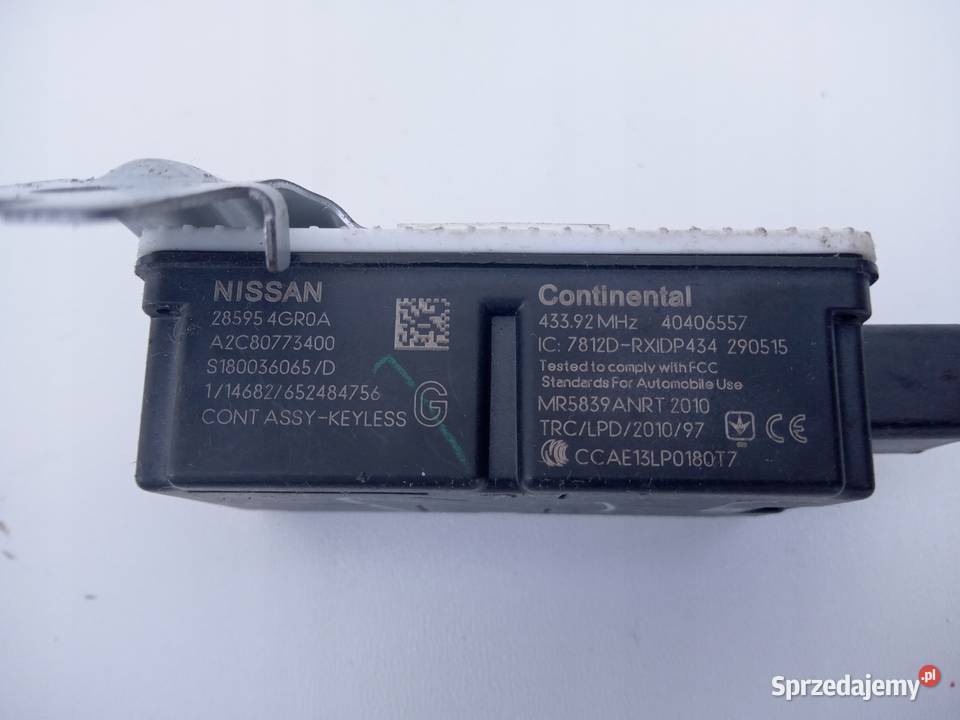 MODUŁ KEYLESS INFINITI Q50 2013 osobowe Nowy Tomyśl