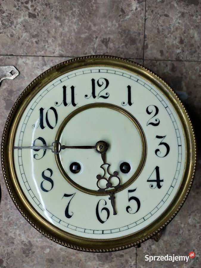 165 Zestaw mechanizm zegara ślązak Kienzle pomorskie Tczew