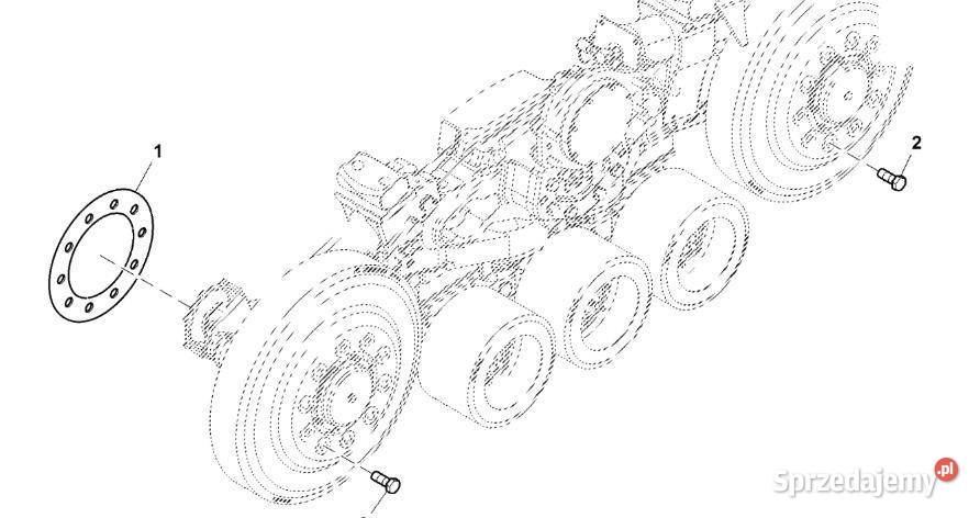 John Deere 9470RX Zestaw podkładek reg R565342 Jastrzębniki