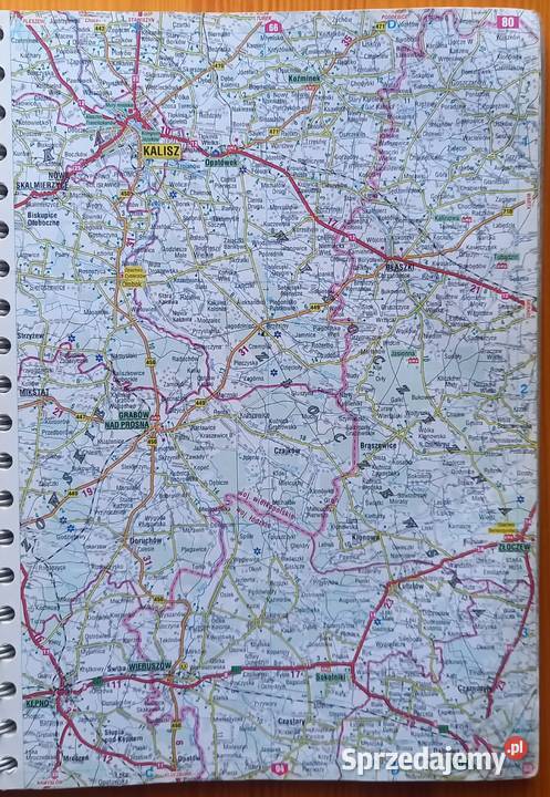 Polska Atlas Drogowy Wydawnictwo Beata Piętka mazowieckie Małkinia Górna