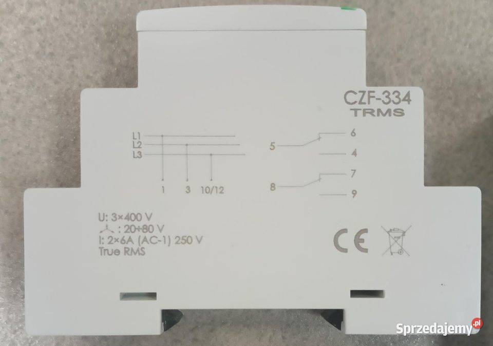 Czujnik zaniku fazy CZF334 True RMS Producent FF Maniowy
