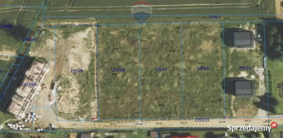 Działka pod dom inwestycję 3076 m Łowiczki małopolskie