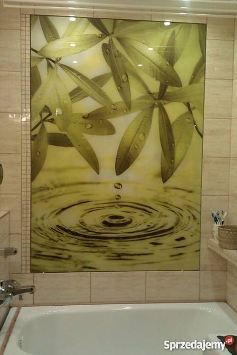 Szklane panele ścienne z grafiką Warszawa