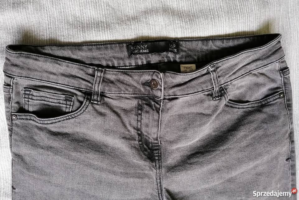 SPODNIE JEANSOWE SKINNY NEXT R16 44JASNOSZARE Łódź