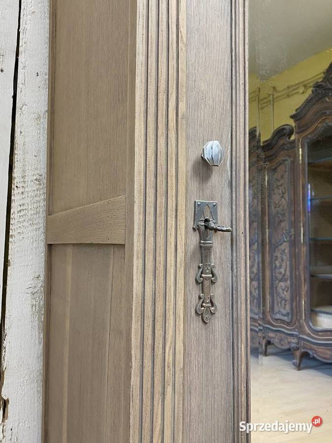 Szafa kremowa antyk odnowiona 1912 r dębowa Poznań