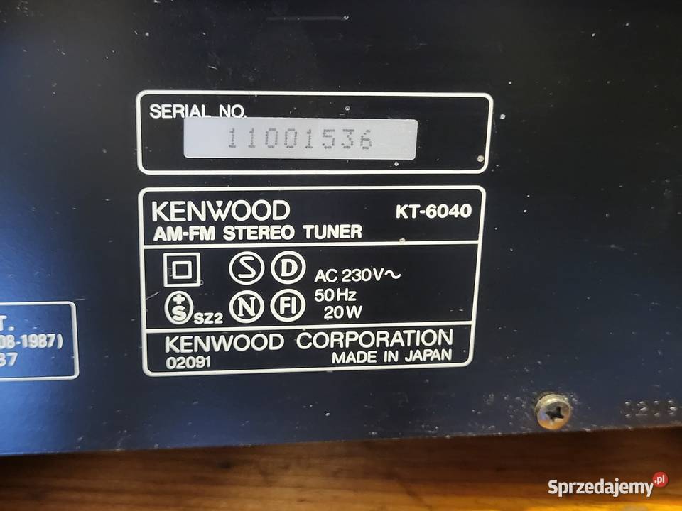 KENWOOD KT6040 tuner radio Mikołów