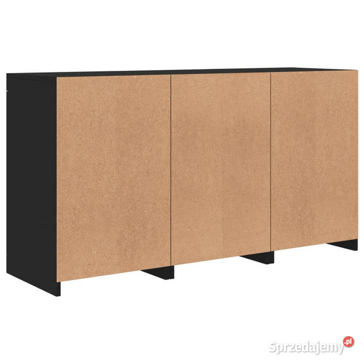 Szafka z oświetleniem LED czarna 123x37x67 Warszawa