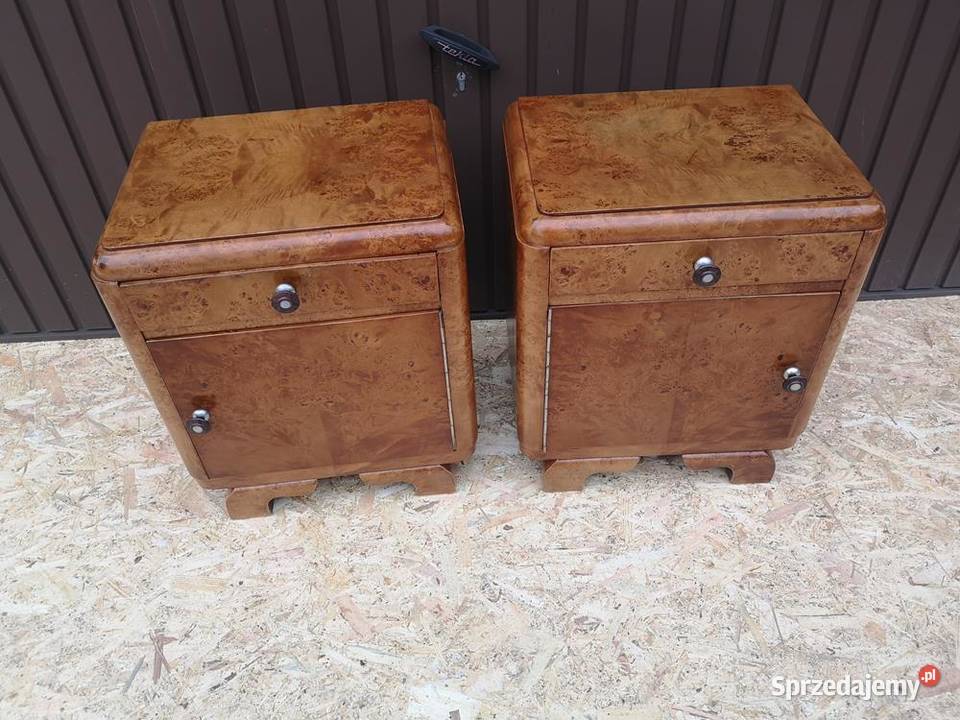 Stoliki Szafki Nocne Art Deco Stare Antyk Swarzędz