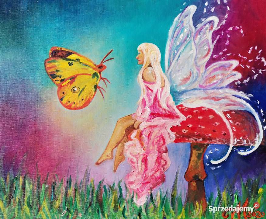 OBRAZ Olej na płótnie Łask