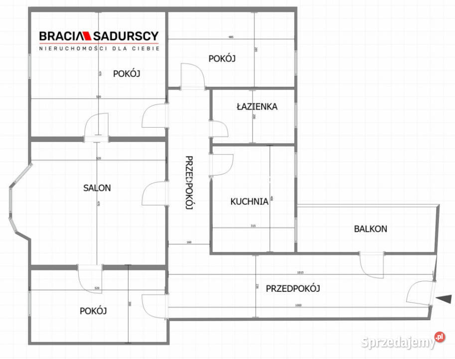 sprzedaży mieszkania 1314m2 4pok Kraków Piętro 1 małopolskie