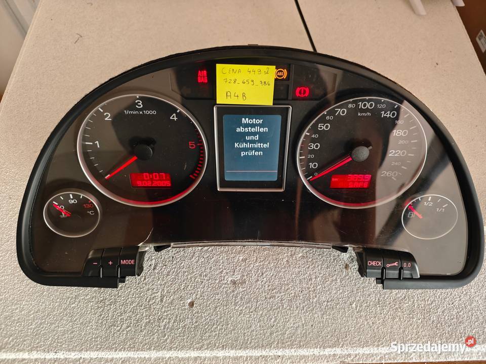 LICZNIK ZEGARY AUDI A4 B7 25 TDI 8E0920931L mazowieckie