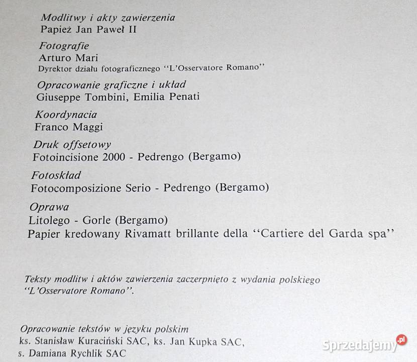 Tobie Maryjo Zawierzam Jan Paweł II Część 2 Pozostałe Chełm