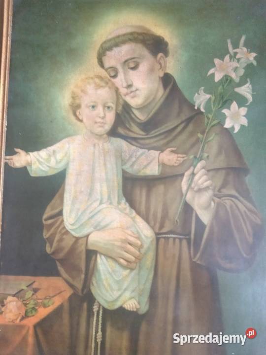 Święty obraz sw Antoni oleodruk małopolskie