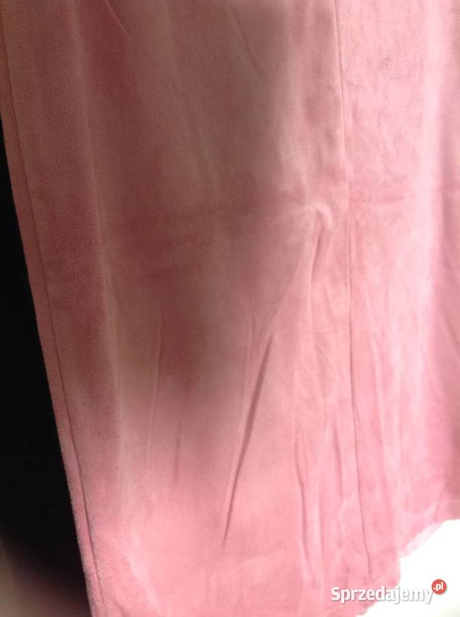 Spódniczka Welurowa Różowa Damska HENNES HM SM Nowa Sól