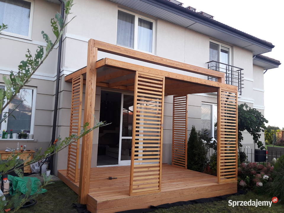 Tarasy drewniane zadaszenia Tarasow Altany Wąchock