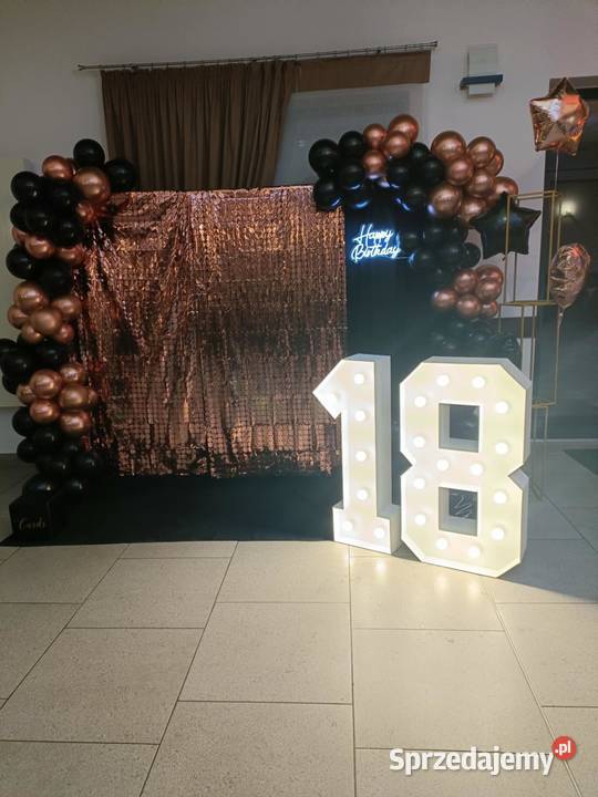 Świecące cyfry 18 Led ROCZEK Osiemnastka Wynajem Działoszyn