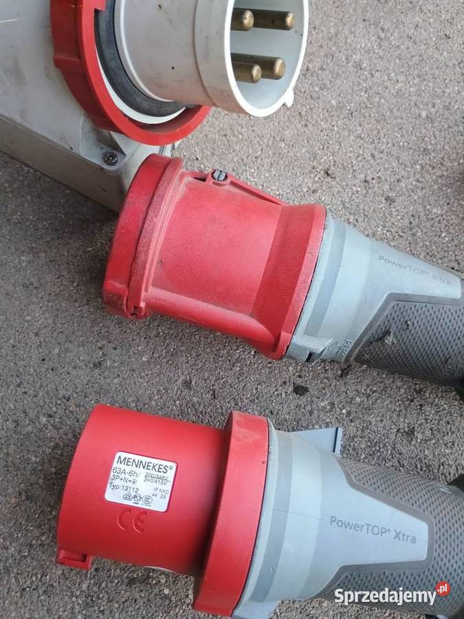 Wtyczka gniazdo 63A zestaw Lubań