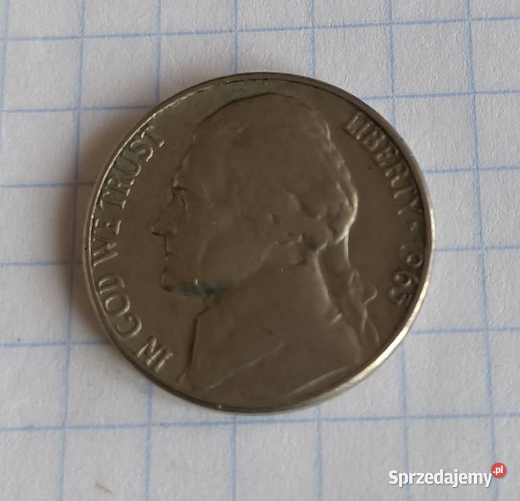5 CENTÓW FIVE CENTS 1963 D USA Piszczac
