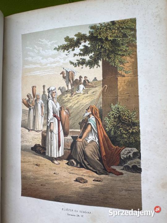 Stara Biblia w języku holenderskim antyk