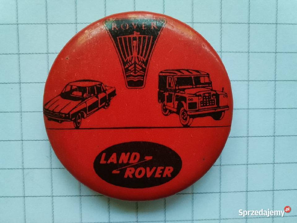Stara oryginalna odznaka przypinka Land Rover Katowice