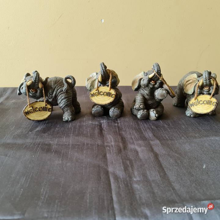 Figurki słoników ceramika Warszawa