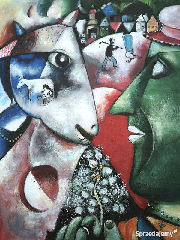 Prezent znajomej Obraz olejny Ja i wieś Marc Warszawa