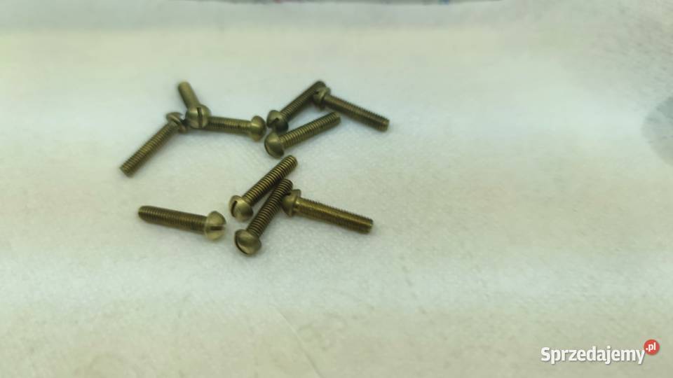 śruba mosiądz wkręt M4 X20mm 10 mazowieckie Pruszków