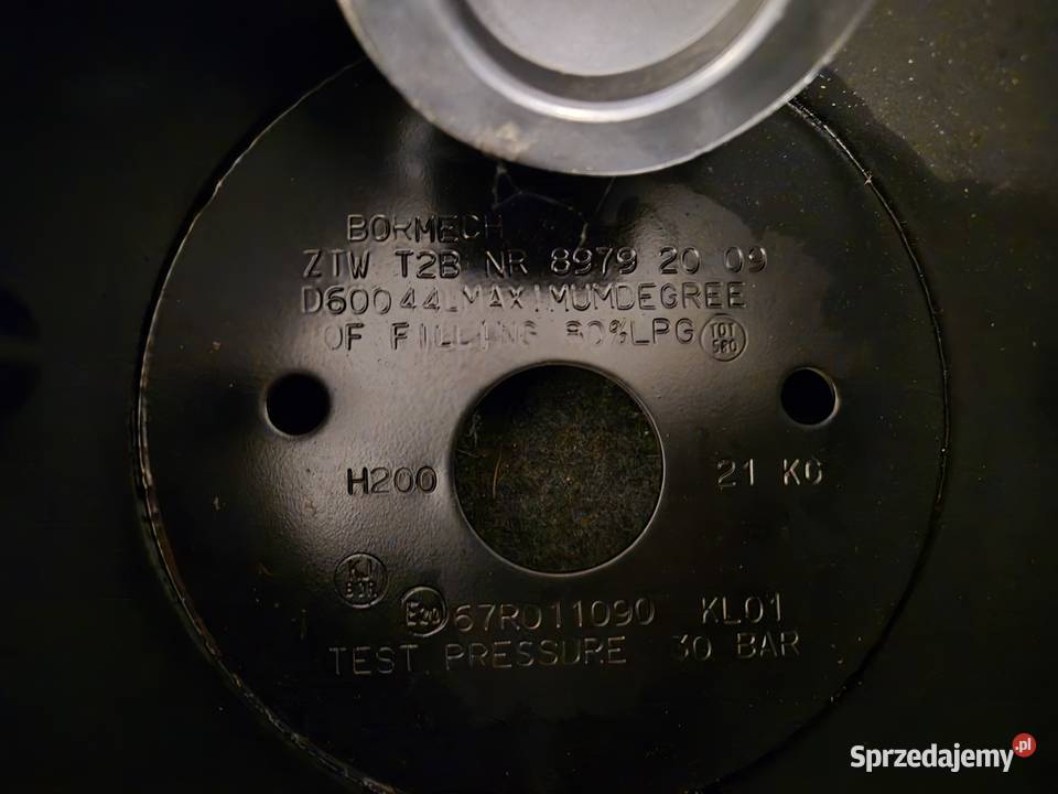 Zbiornik LPG BORMECH 44 litry homologacja 2030r Częstochowa sprzedam