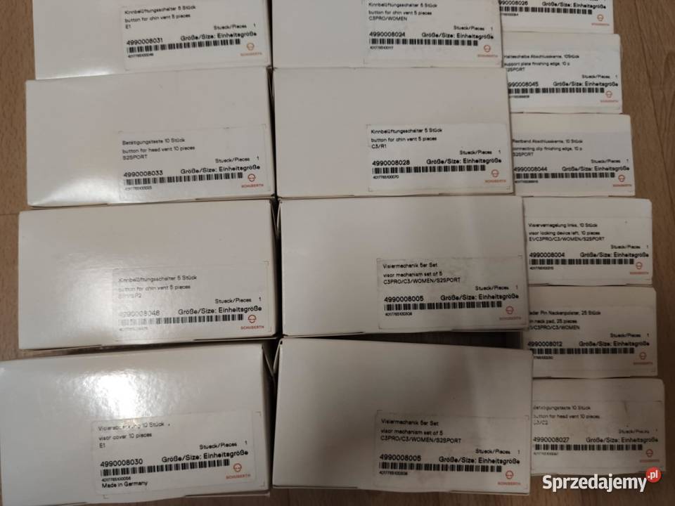 Części do kasków SCHUBERTH E1 SR1 SR2 S2SPORT Wyszków
