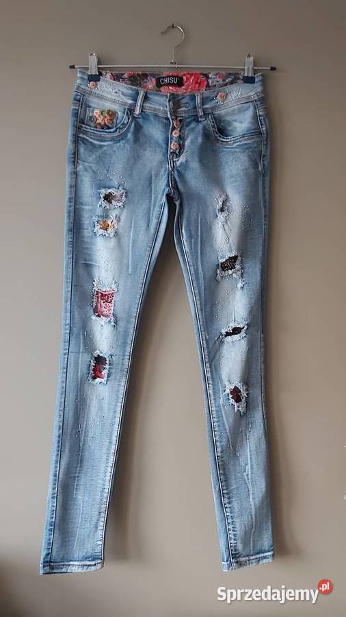 Spodnie damskie jeansowedżinsowe Chisu rS36 Spodnie Lublin sprzedam