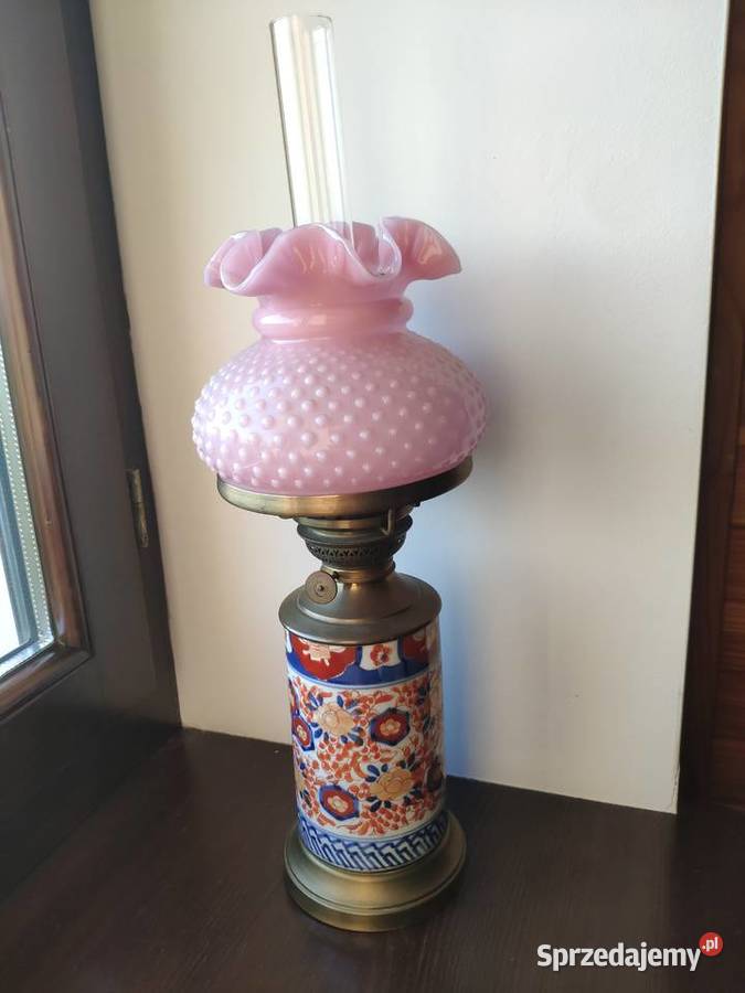 Stara japońska porcelanowa lampa naftowa IMARI małopolskie Kraków