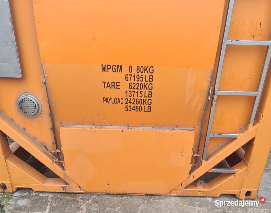 20FT cysterna kontenerowa do bitumu CIMC 25000 L dolnośląskie Oleśnica sprzedam