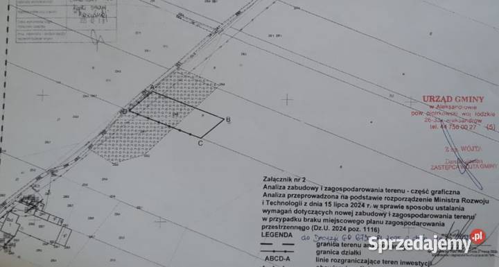 Duża szeroka działka 667ha wz na 4 domy media Dąbrówka