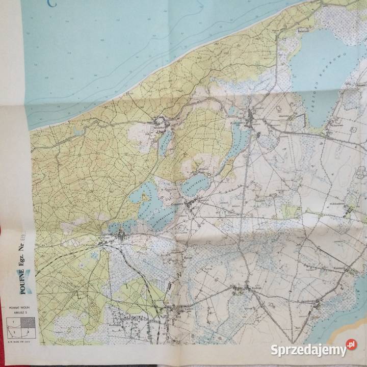 1453 Mapa Powiatu Wolin Szczecin