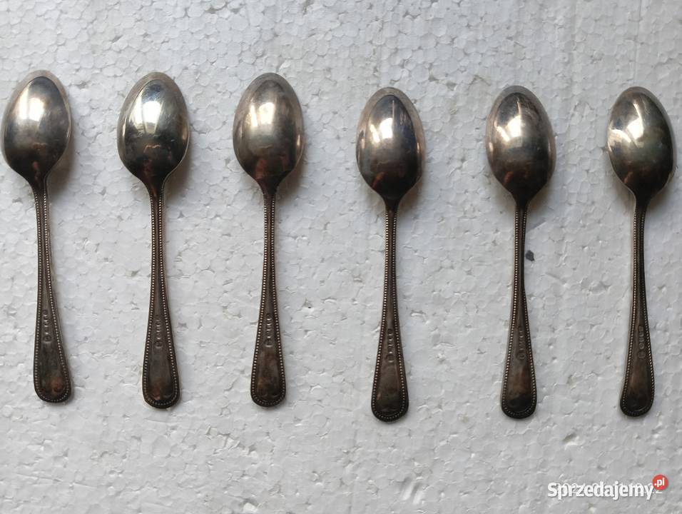 Komplet starych łyżeczek angielski srebrzony NS Kraków sprzedam